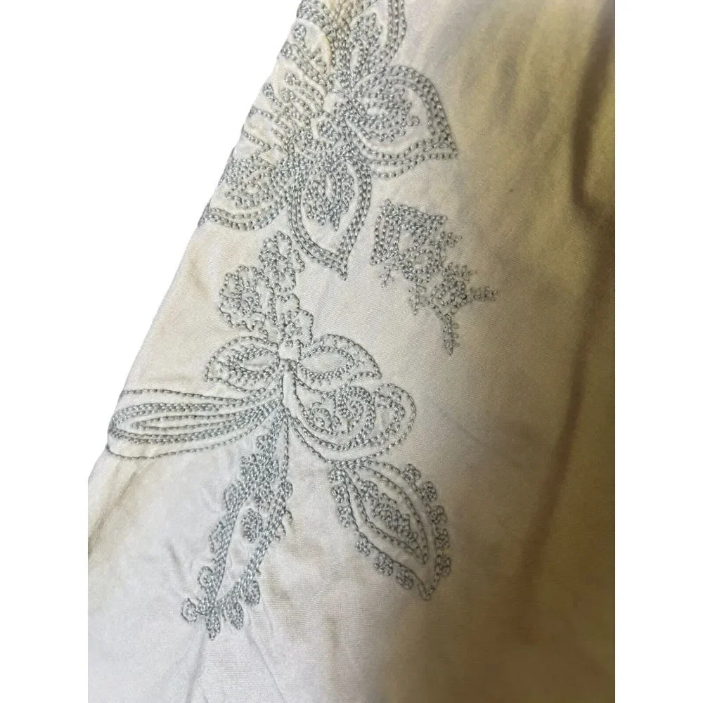 Y2K Aeropostale Embroidered Khaki Cargo Pants Jrs Size 7/8‎ 90s Retro Gorpcore